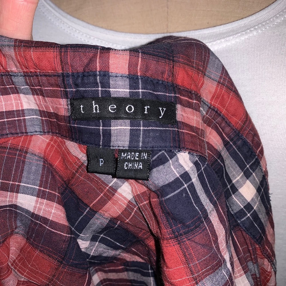 THEORY | plaid shirt - Picture 5 of 7
